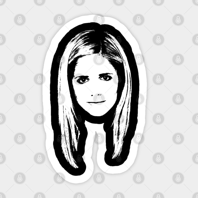 buffy version 2 Sticker by smgonline